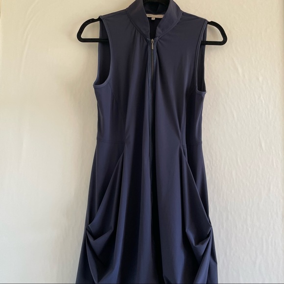 Sun Light Blue Sleeveless Asymmetrical Dress Size 3 - Picture 1 of 15